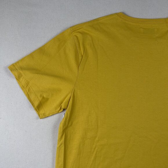 Saturdays NYC Color Overlap Short Sleeve Tee Shirt Men’s XL Goldenrod Yellow - Picture 8 of 12